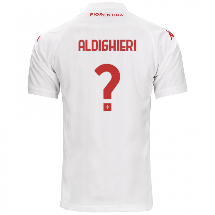 Niño Camiseta Benedetto Aldighieri #0 Blanco 2ª Equipación 2024/25 La Camisa Perú