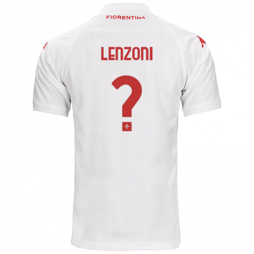 Niño Camiseta Samuele Lenzoni #0 Blanco 2ª Equipación 2024/25 La Camisa Perú