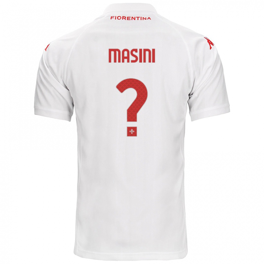 Niño Camiseta Mattia Masini #0 Blanco 2ª Equipación 2024/25 La Camisa Perú