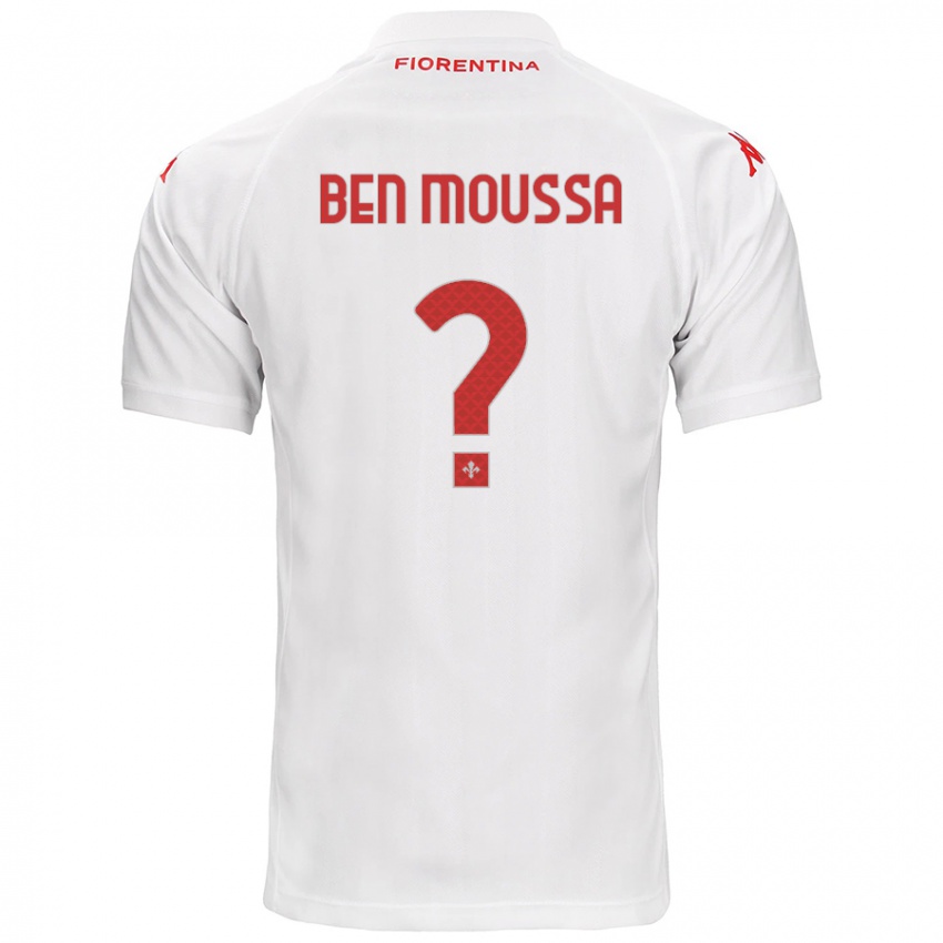 Niño Camiseta Mehdi Ben Moussa #0 Blanco 2ª Equipación 2024/25 La Camisa Perú