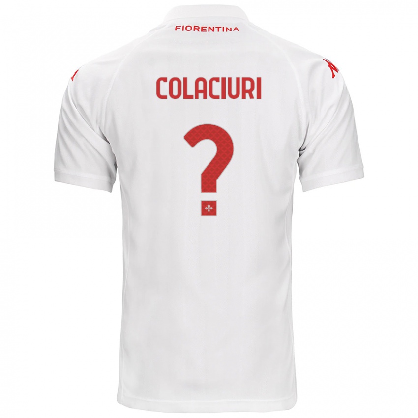 Niño Camiseta Gabriele Colaciuri #0 Blanco 2ª Equipación 2024/25 La Camisa Perú