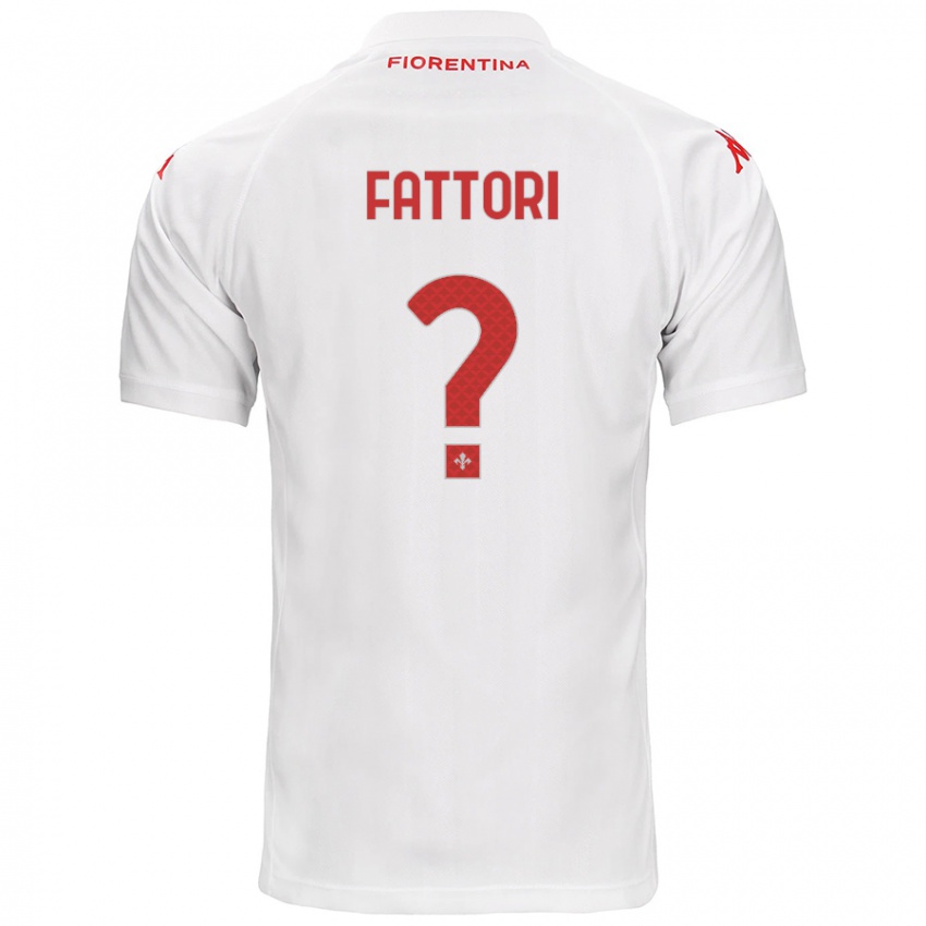 Niño Camiseta Filippo Fattori #0 Blanco 2ª Equipación 2024/25 La Camisa Perú