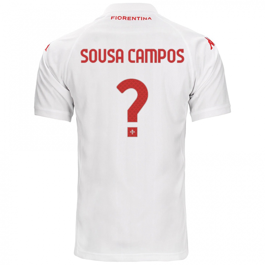 Niño Camiseta Matteo Sousa Campos #0 Blanco 2ª Equipación 2024/25 La Camisa Perú