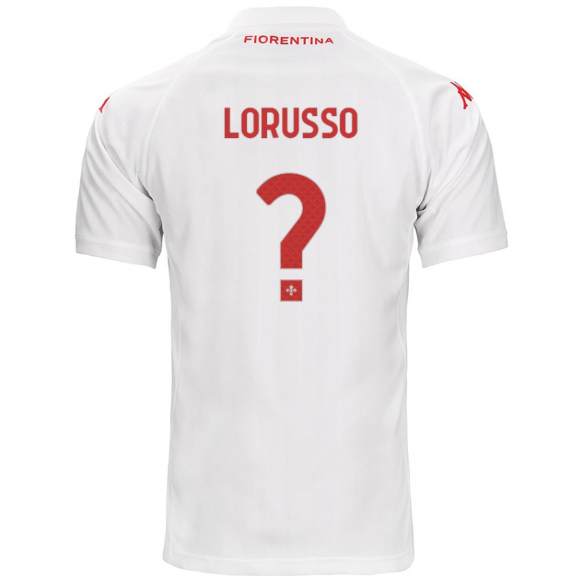 Niño Camiseta Angelo Lorusso #0 Blanco 2ª Equipación 2024/25 La Camisa Perú