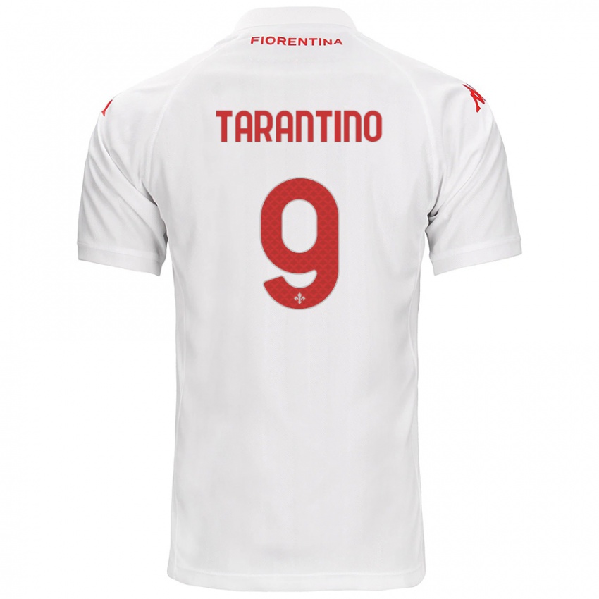 Niño Camiseta Jacopo Tarantino #9 Blanco 2ª Equipación 2024/25 La Camisa Perú