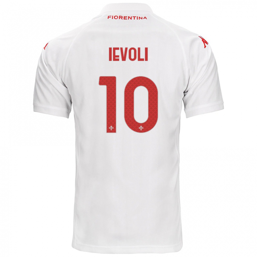 Niño Camiseta Mattia Ievoli #10 Blanco 2ª Equipación 2024/25 La Camisa Perú