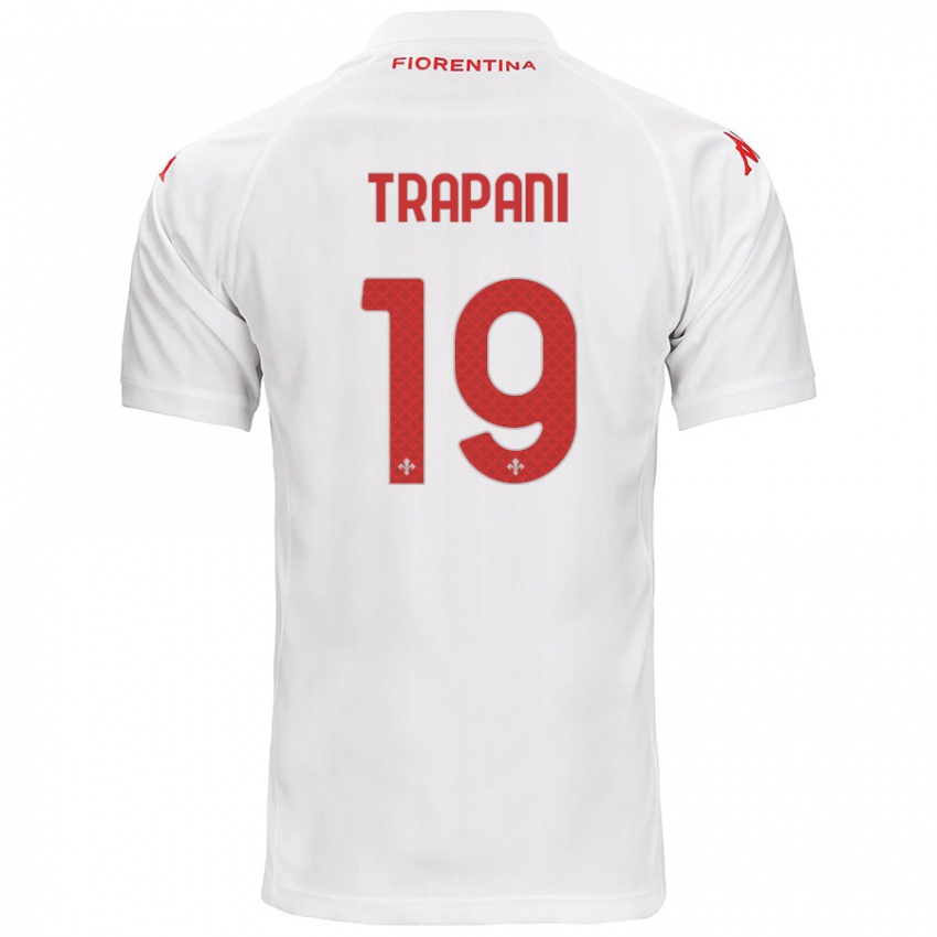 Niño Camiseta Niccolò Trapani #19 Blanco 2ª Equipación 2024/25 La Camisa Perú