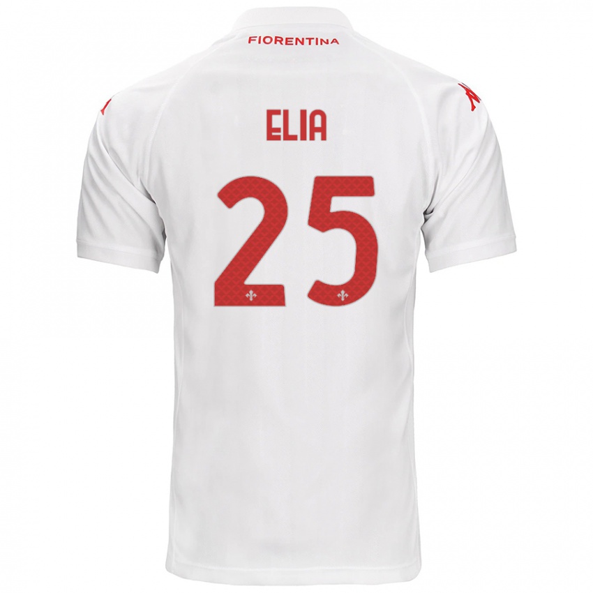 Niño Camiseta Mirko Elia #25 Blanco 2ª Equipación 2024/25 La Camisa Perú