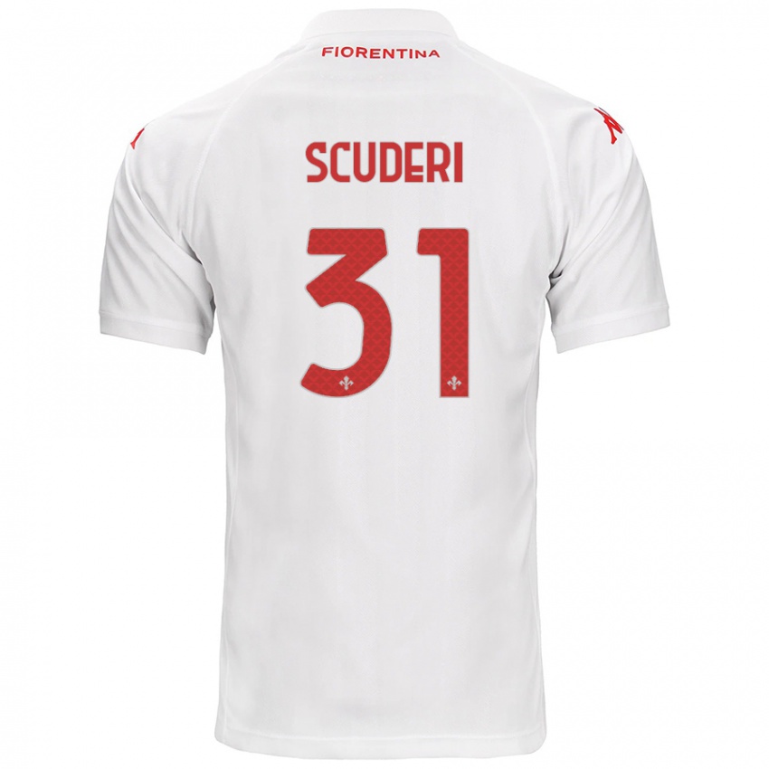 Niño Camiseta Giulio Scuderi #31 Blanco 2ª Equipación 2024/25 La Camisa Perú