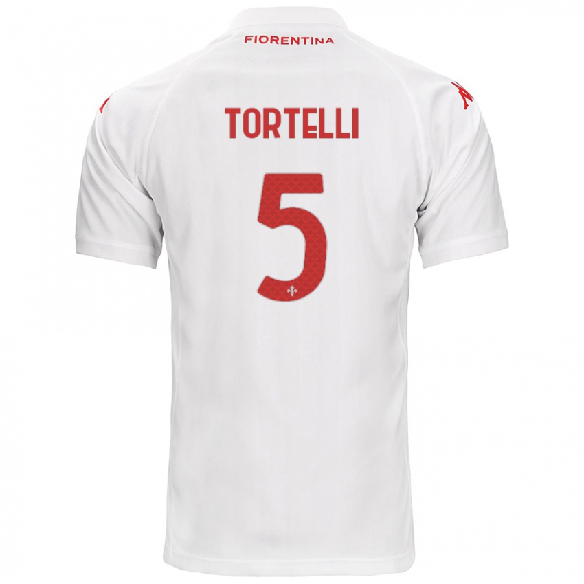 Niño Camiseta Alice Tortelli #5 Blanco 2ª Equipación 2024/25 La Camisa Perú