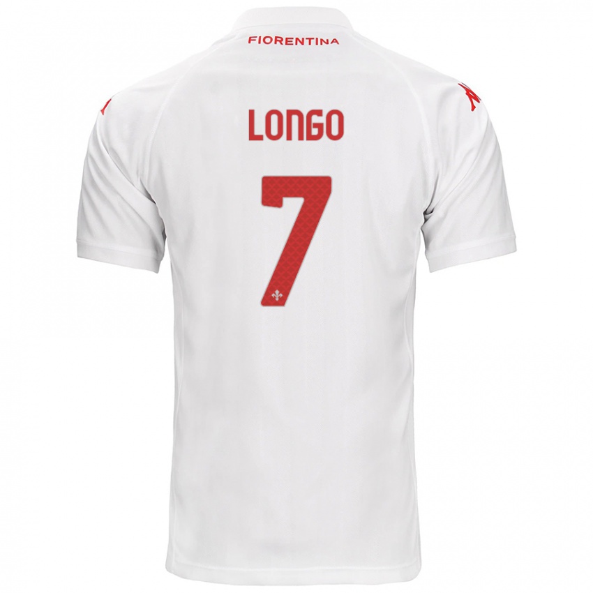 Niño Camiseta Miriam Longo #7 Blanco 2ª Equipación 2024/25 La Camisa Perú