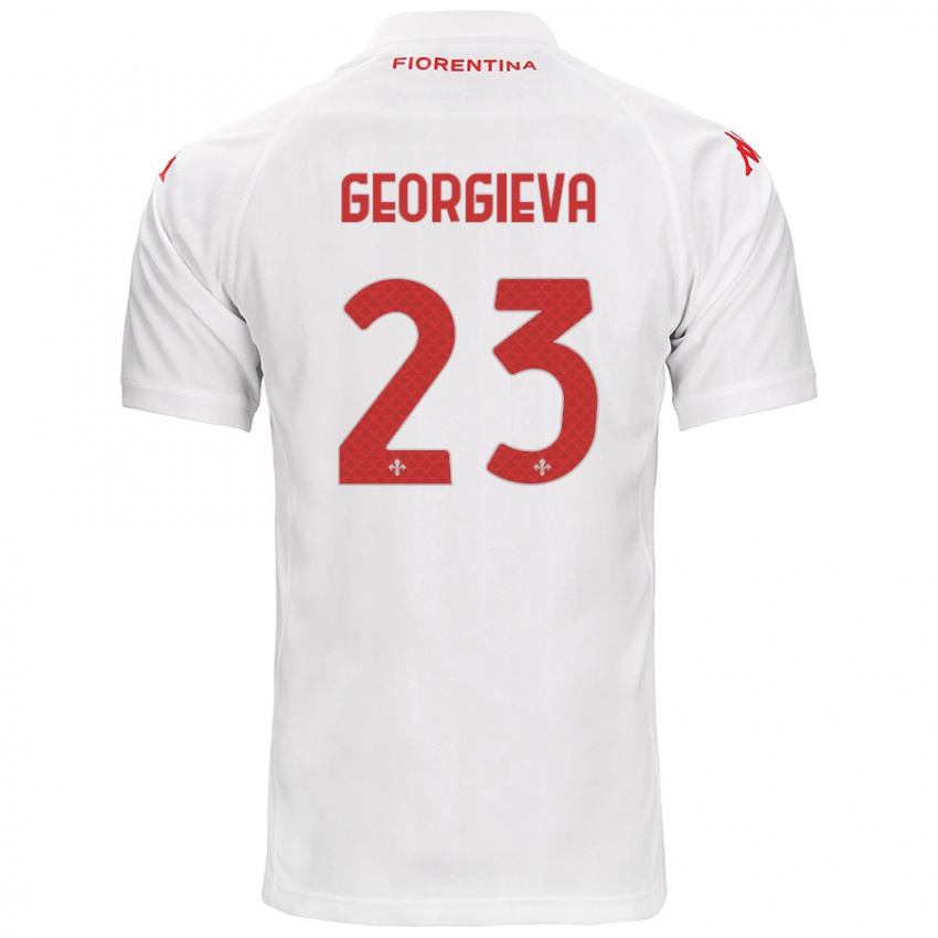 Niño Camiseta Marina Georgieva #23 Blanco 2ª Equipación 2024/25 La Camisa Perú