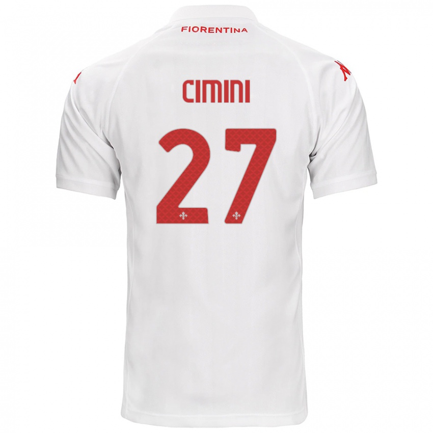 Niño Camiseta Linda Tucceri Cimini #27 Blanco 2ª Equipación 2024/25 La Camisa Perú