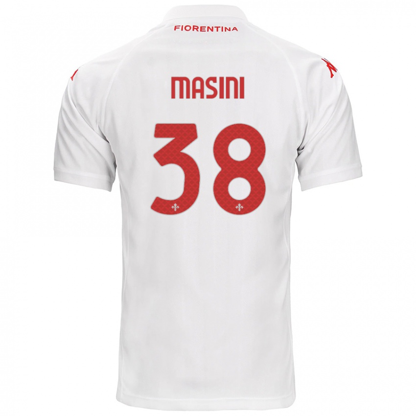 Niño Camiseta Linda Masini #38 Blanco 2ª Equipación 2024/25 La Camisa Perú