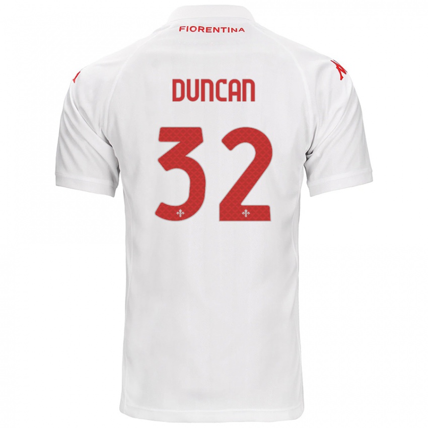 Niño Camiseta Alfred Duncan #32 Blanco 2ª Equipación 2024/25 La Camisa Perú