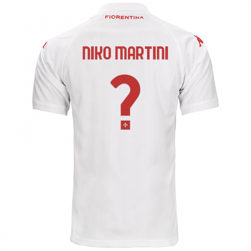 Niño Camiseta Niko Martini #0 Blanco 2ª Equipación 2024/25 La Camisa Perú