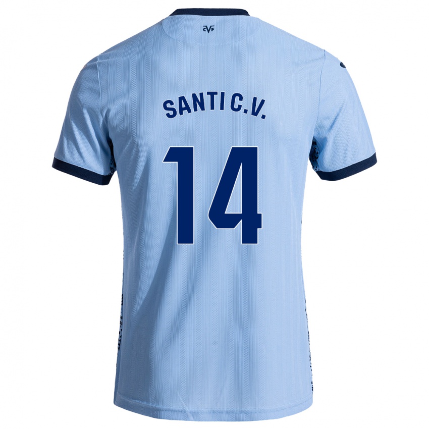 Niño Camiseta Santi Comesaña #14 Azul Cielo 2ª Equipación 2024/25 La Camisa Perú