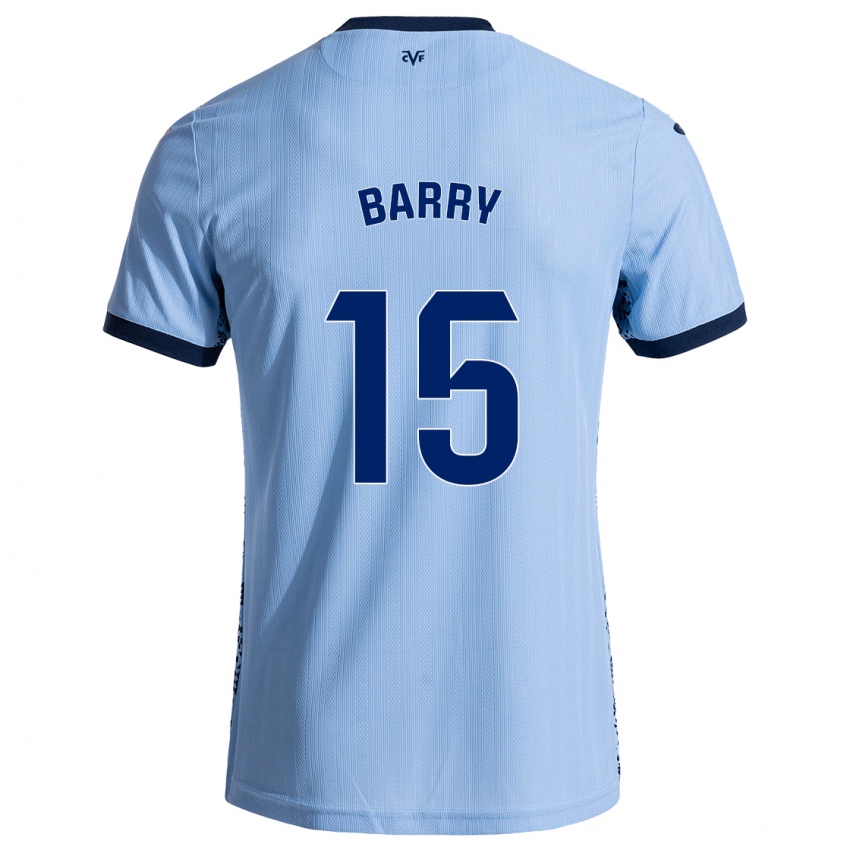 Niño Camiseta Thierno Barry #15 Azul Cielo 2ª Equipación 2024/25 La Camisa Perú