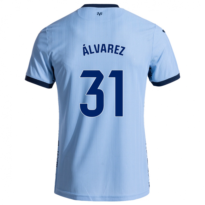 Niño Camiseta Iker Álvarez #31 Azul Cielo 2ª Equipación 2024/25 La Camisa Perú