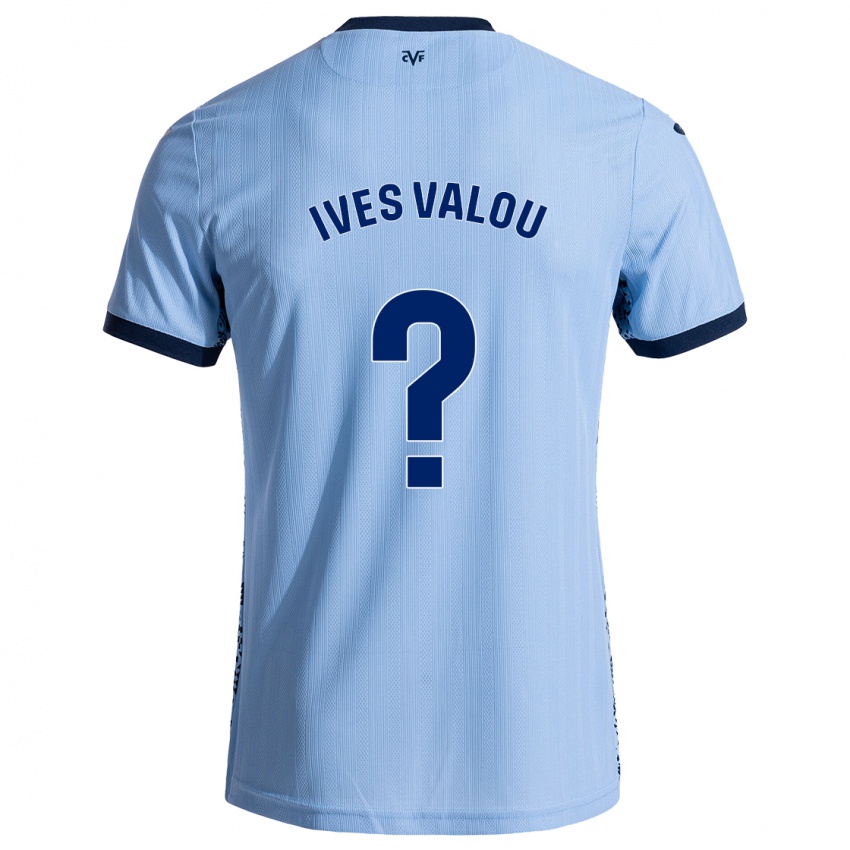 Niño Camiseta Jean Ives Valou #0 Azul Cielo 2ª Equipación 2024/25 La Camisa Perú