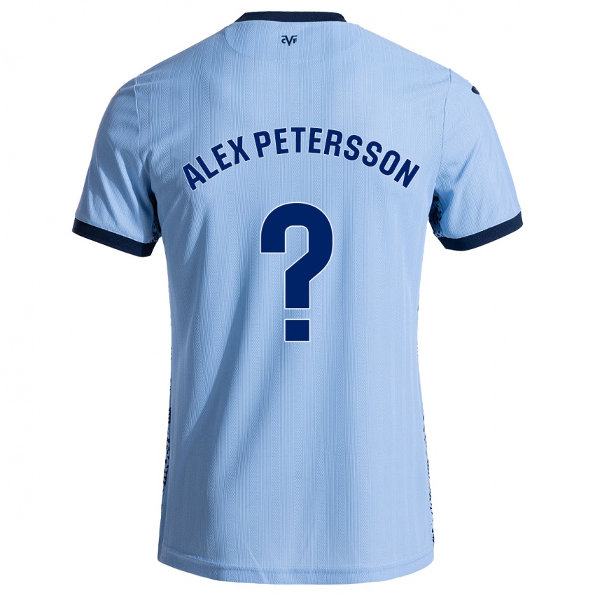 Niño Camiseta Max Alex Petersson #0 Azul Cielo 2ª Equipación 2024/25 La Camisa Perú