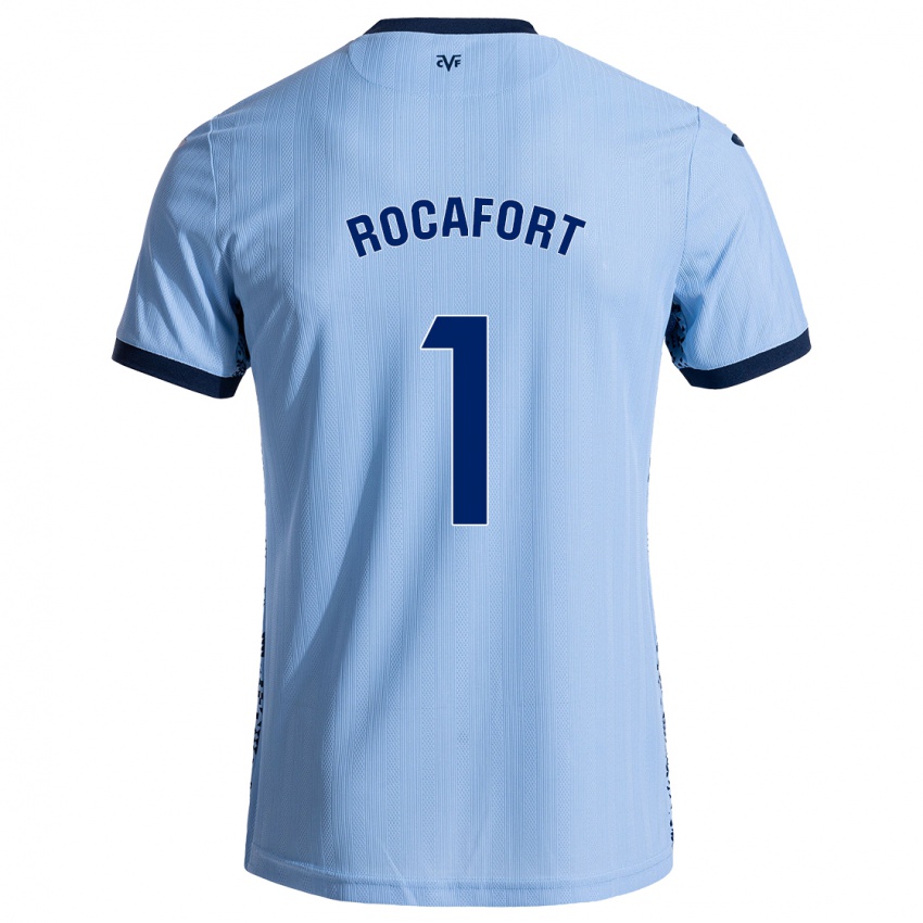 Niño Camiseta Rodrigo Rocafort #1 Azul Cielo 2ª Equipación 2024/25 La Camisa Perú