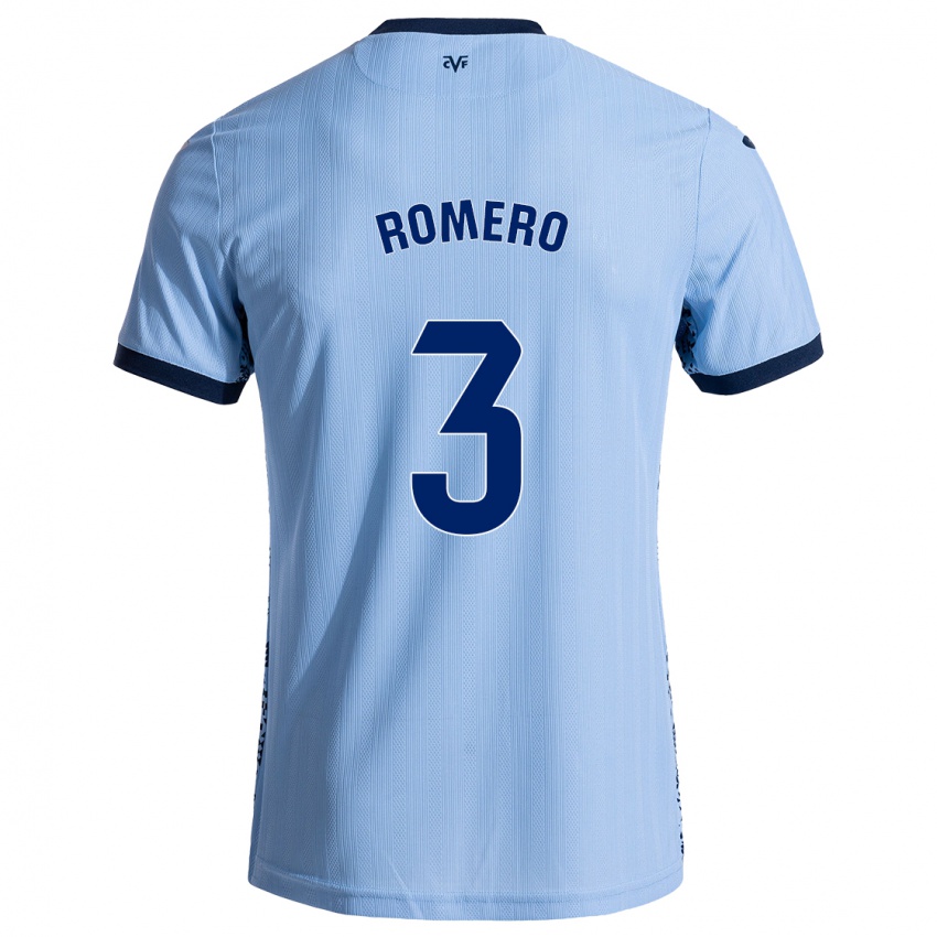 Niño Camiseta Cristo Romero #3 Azul Cielo 2ª Equipación 2024/25 La Camisa Perú