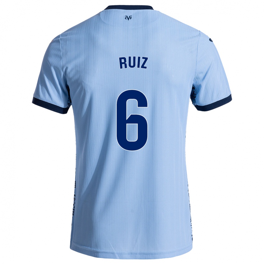 Niño Camiseta Joan Ruiz #6 Azul Cielo 2ª Equipación 2024/25 La Camisa Perú