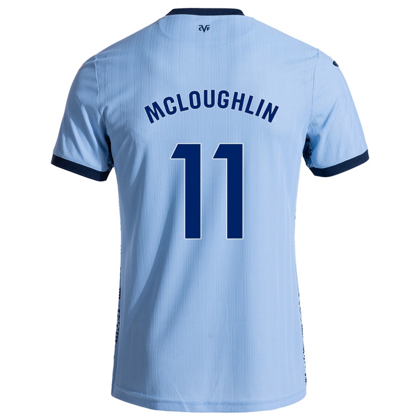 Niño Camiseta Caden Mcloughlin #11 Azul Cielo 2ª Equipación 2024/25 La Camisa Perú