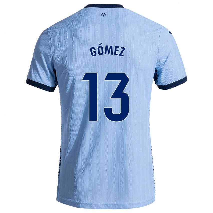 Niño Camiseta Rubén Gómez #13 Azul Cielo 2ª Equipación 2024/25 La Camisa Perú