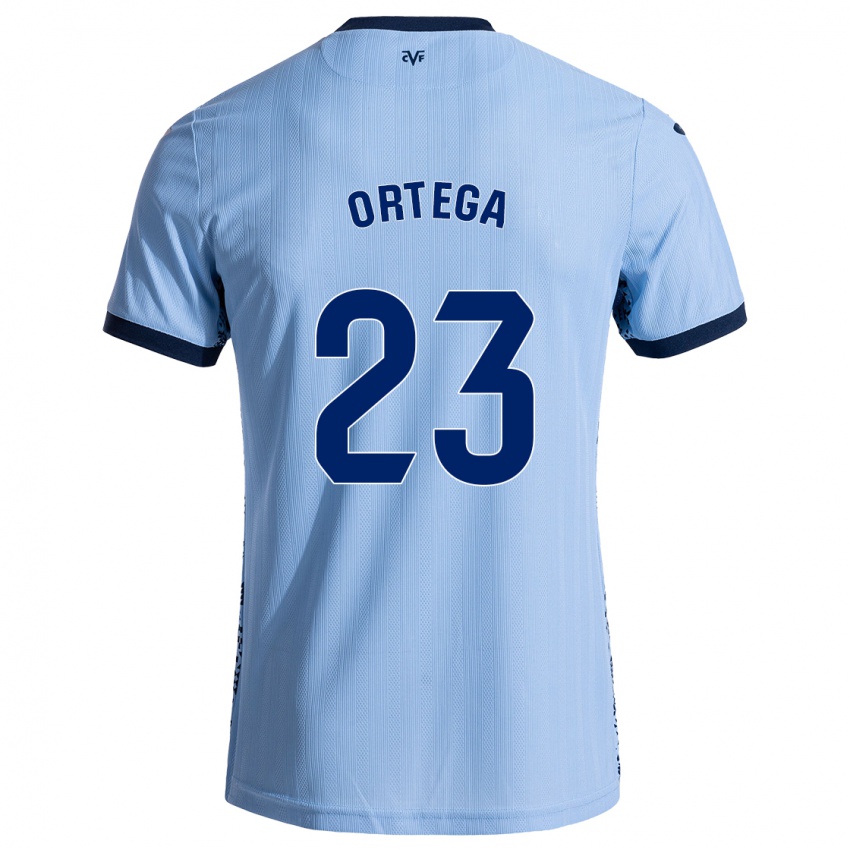 Niño Camiseta Jordi Ortega #23 Azul Cielo 2ª Equipación 2024/25 La Camisa Perú