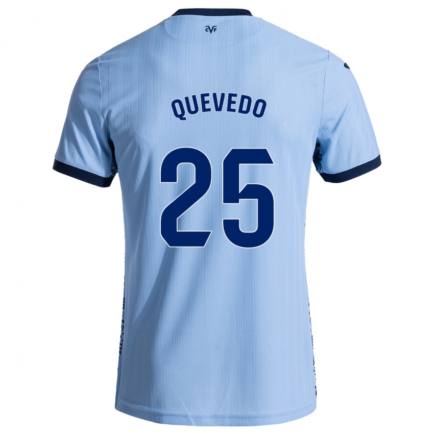 Niño Camiseta Alex Quevedo #25 Azul Cielo 2ª Equipación 2024/25 La Camisa Perú