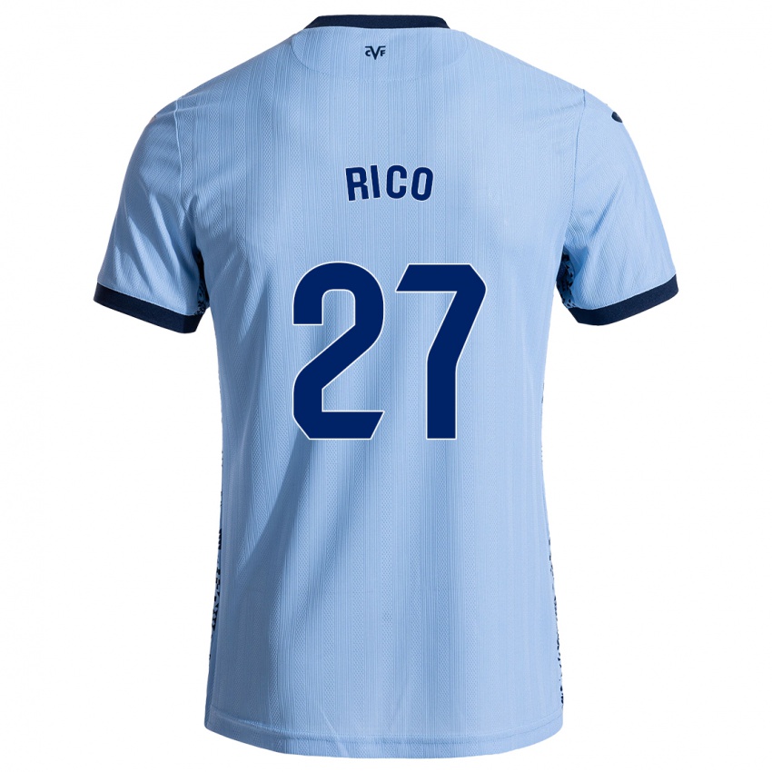 Niño Camiseta Vera Rico #27 Azul Cielo 2ª Equipación 2024/25 La Camisa Perú