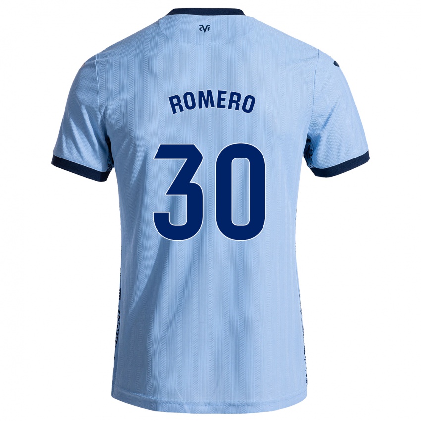 Niño Camiseta Lucía Romero #30 Azul Cielo 2ª Equipación 2024/25 La Camisa Perú