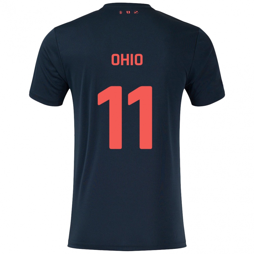 Niño Camiseta Noah Ohio #11 Negro Rojo 2ª Equipación 2024/25 La Camisa Perú