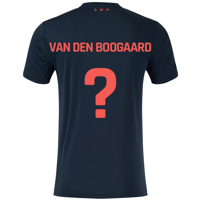 Niño Camiseta Brian Van Den Boogaard #0 Negro Rojo 2ª Equipación 2024/25 La Camisa Perú