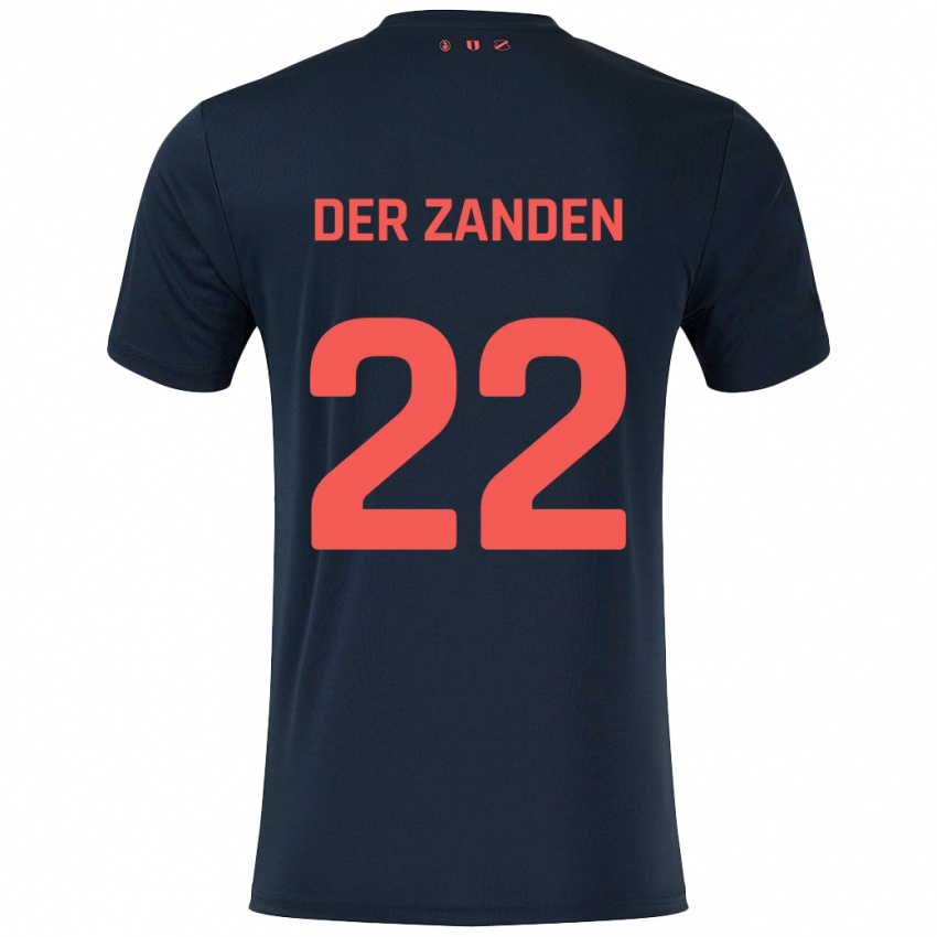 Niño Camiseta Iise Van Der Zanden #22 Negro Rojo 2ª Equipación 2024/25 La Camisa Perú