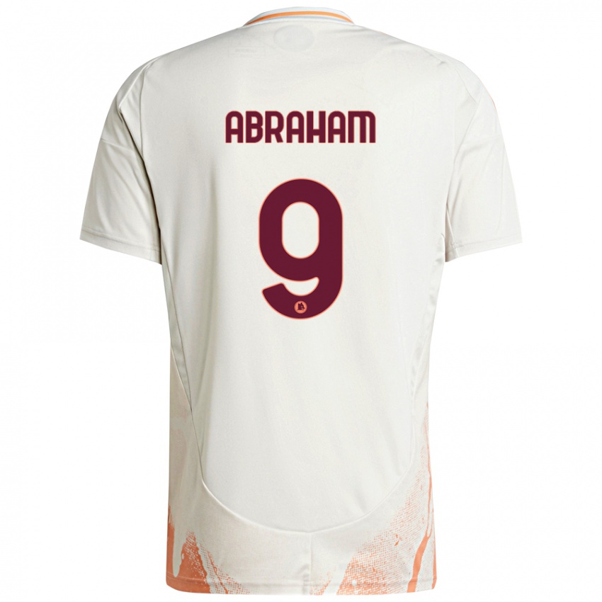 Niño Camiseta Tammy Abraham #9 Crema Blanco Naranja 2ª Equipación 2024/25 La Camisa Perú