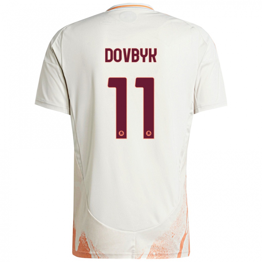 Niño Camiseta Artem Dovbyk #11 Crema Blanco Naranja 2ª Equipación 2024/25 La Camisa Perú