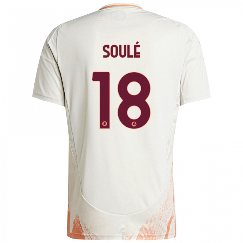 Niño Camiseta Matías Soulé #18 Crema Blanco Naranja 2ª Equipación 2024/25 La Camisa Perú