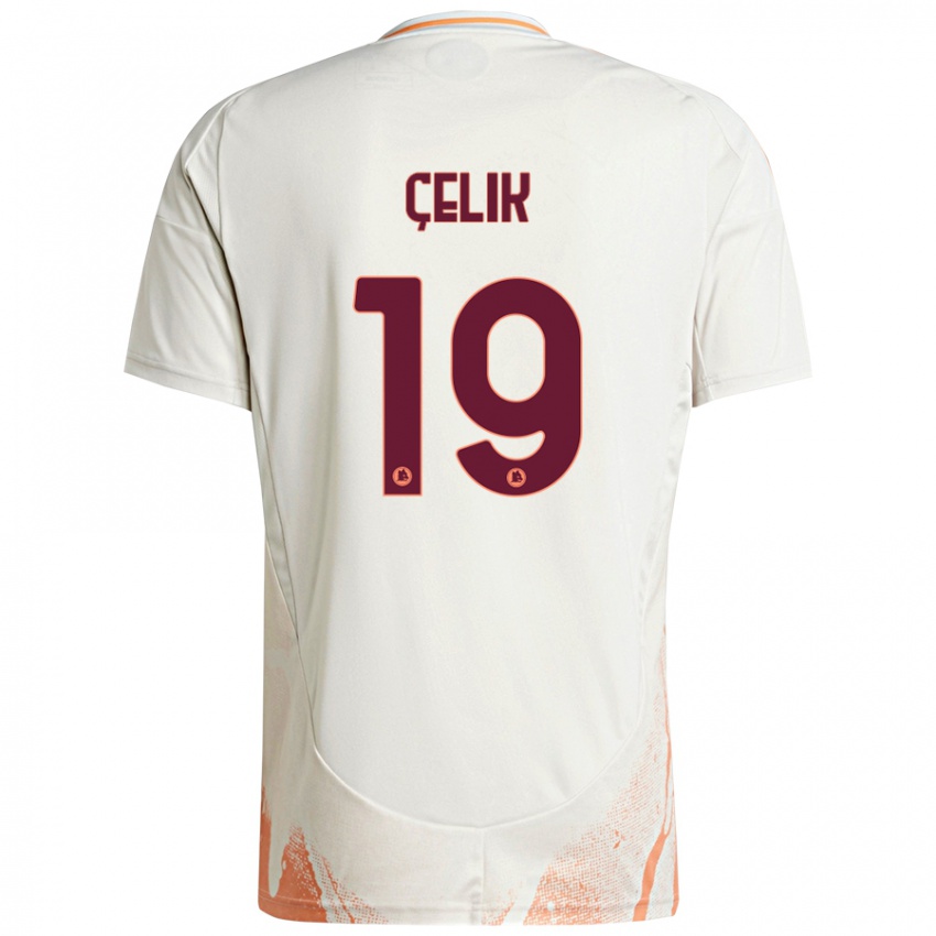 Niño Camiseta Zeki Celik #19 Crema Blanco Naranja 2ª Equipación 2024/25 La Camisa Perú