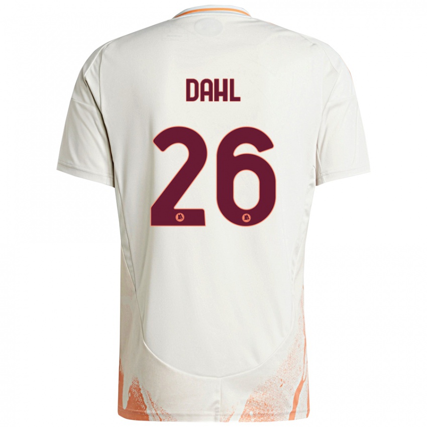 Niño Camiseta Samuel Dahl #26 Crema Blanco Naranja 2ª Equipación 2024/25 La Camisa Perú