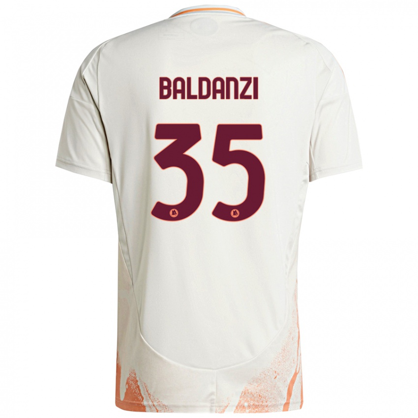 Niño Camiseta Tommaso Baldanzi #35 Crema Blanco Naranja 2ª Equipación 2024/25 La Camisa Perú