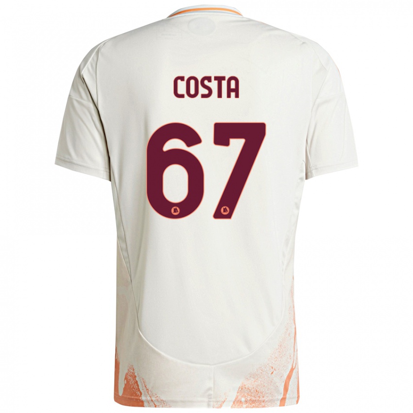 Niño Camiseta João Costa #67 Crema Blanco Naranja 2ª Equipación 2024/25 La Camisa Perú