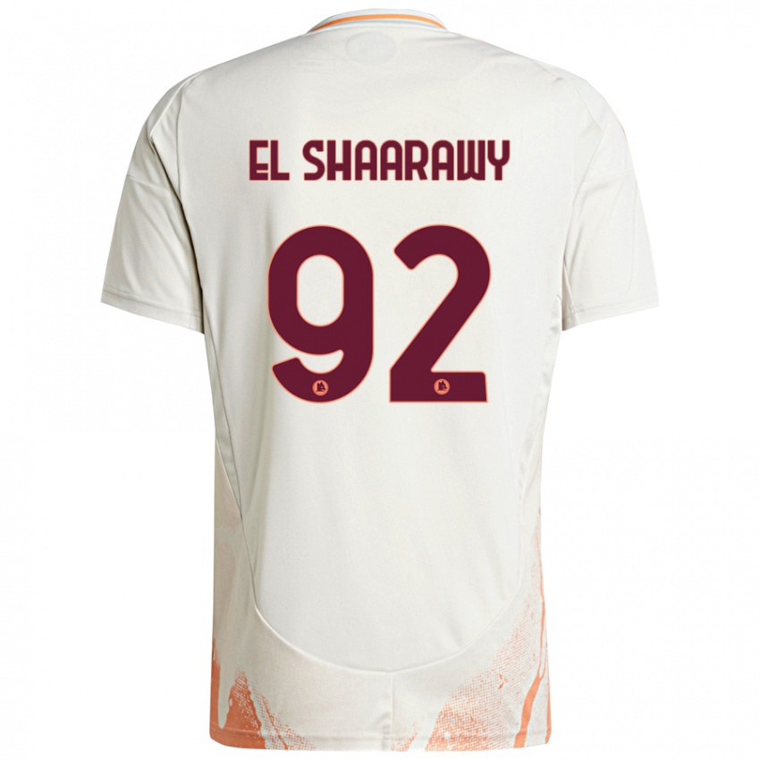 Niño Camiseta Stephan El Shaarawy #92 Crema Blanco Naranja 2ª Equipación 2024/25 La Camisa Perú