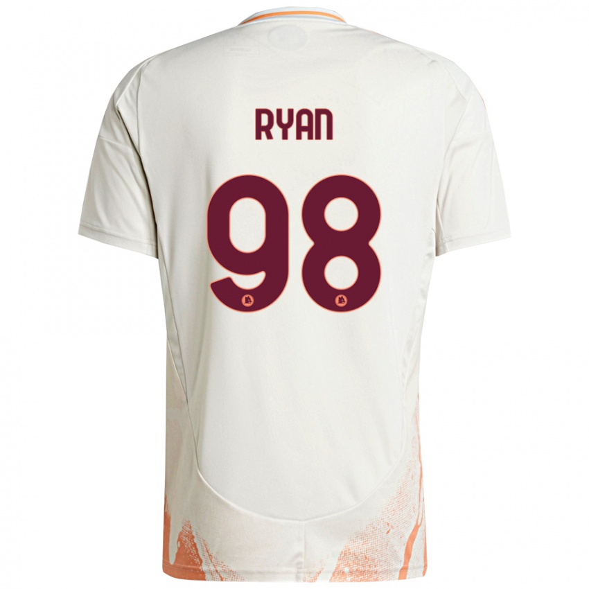 Niño Camiseta Mathew Ryan #98 Crema Blanco Naranja 2ª Equipación 2024/25 La Camisa Perú