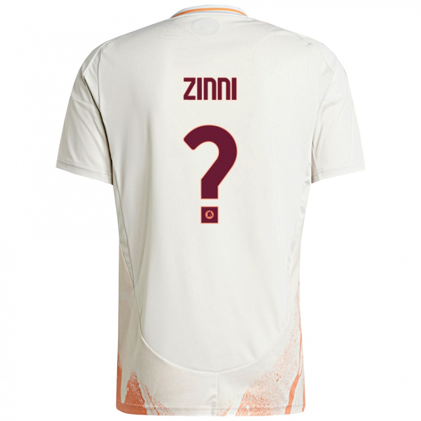 Niño Camiseta Raul Zinni #0 Crema Blanco Naranja 2ª Equipación 2024/25 La Camisa Perú