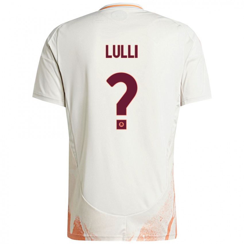 Niño Camiseta Emanuele Lulli #0 Crema Blanco Naranja 2ª Equipación 2024/25 La Camisa Perú