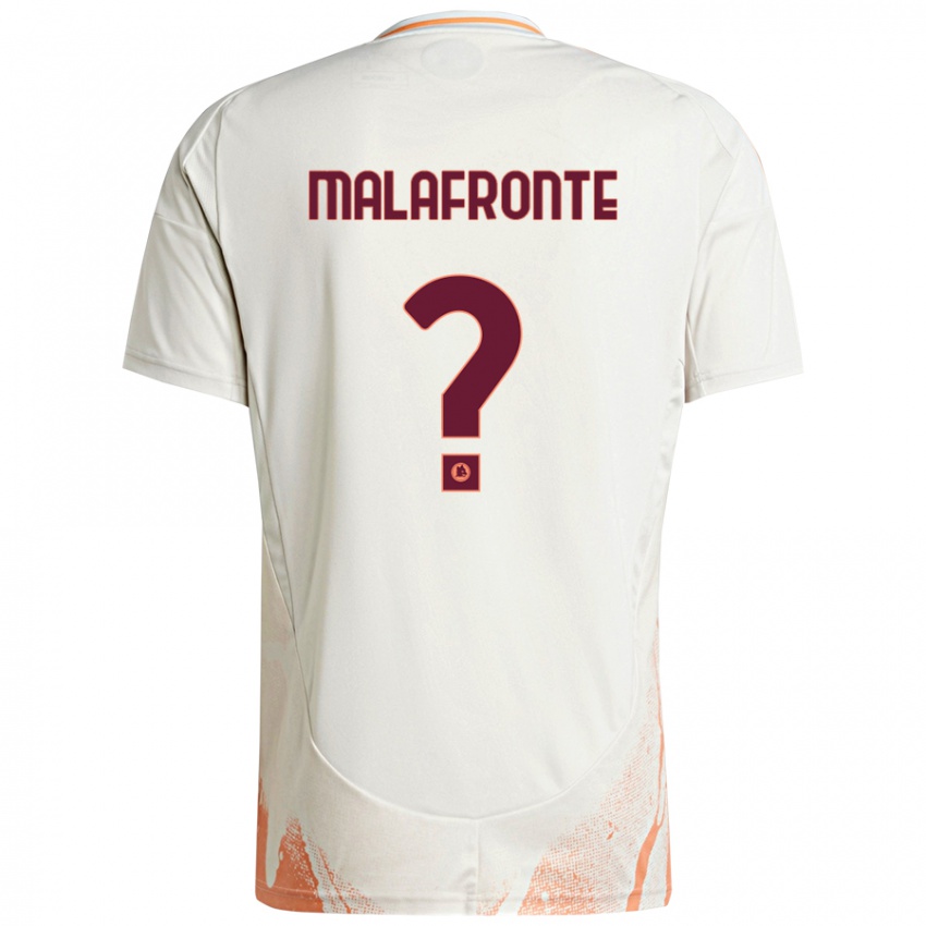 Niño Camiseta Matteo Malafronte #0 Crema Blanco Naranja 2ª Equipación 2024/25 La Camisa Perú