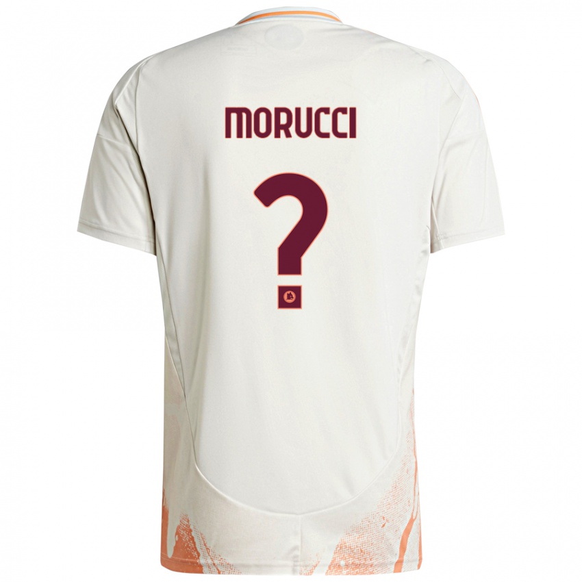 Niño Camiseta Edoardo Morucci #0 Crema Blanco Naranja 2ª Equipación 2024/25 La Camisa Perú